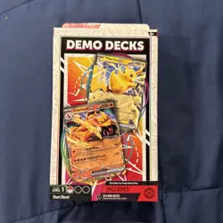 Pokemon Demo Decks Pikachu ex & Charizard ex Factory Sealed 2024 Level 1 - Image 1