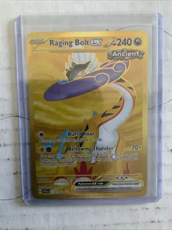 Pokemon TCG Raging Bolt EX Hyper Rare Temporal Forces 218/162 - Image 1