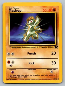 Pokemon TCG Team Rocket Machop #59 - Image 1