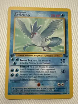 Pokemon TCG Articuno Fossil 17/62 Regular 1999-2000 Wizards Base Set... - Image 1