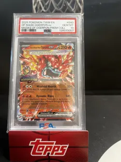 2025 POKEMON MASK OGERPON ex MASKS OF OGERPON Premium Collection PSA 10 - Image 1