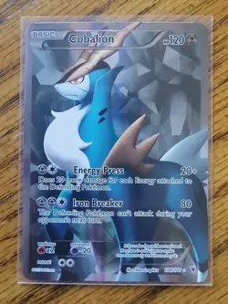 Pokemon TCG Black and White Noble Victories Cobalion Full Art Rare 100/101 - Image 1