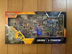 Pokemon TCG Lucario V & Tyranitar V Heavy Hitters Premium Collection - SEALED 820650856716 - Image 1