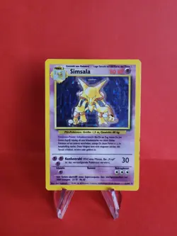 Pokemon Karte/card - Simsala Alakazam 1/102 - Base Set - Holo - VG-Excellent - Image 1