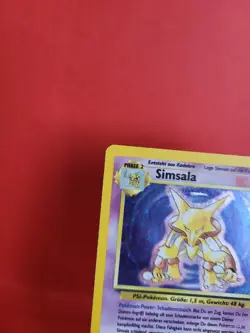 Pokemon Karte/card - Simsala Alakazam 1/102 - Base Set - Holo - VG-Excellent - Image 2