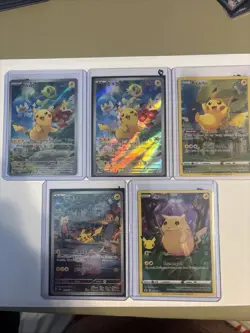 Pokemon Card Lot of 5 Pikachu’s - Image 1