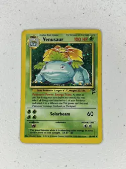 Venusaur 18/130 Base Set 2 Holo Rare WOTC Vintage Pokemon Card MP/HP - Image 1
