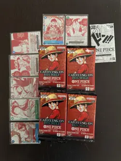 One Piece Op13 Booster Packs English (44) LIVE PACKS + Promo Cards/Pack🔥 - Image 1