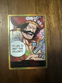 One Piece Gol.D.Roger Gold DON!! Card (OP-13) English - Image 1