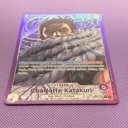 One Piece Card Game Charlotte Katakuri Alt Art OP11-062 Leader Rare - English NM - Image 2