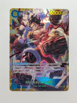 Monkey.D.Luffy OP11-118 Luffy SEC Secret Rare Foil One Piece TCG Card Game NM/M - Image 1