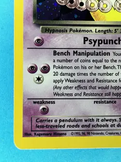 Vintage Pokemon TCG DARK HYPNO Team Rocket 9/82 Pokemon Card WOTC - Image 4