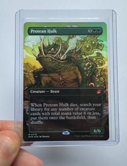 MTG Protean Hulk ANIME BORDERLESS FOIL Ravnica Remastered 0435 Magic - Image 1