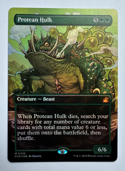 MTG Protean Hulk ANIME BORDERLESS FOIL Ravnica Remastered 0435 Magic - Image 2