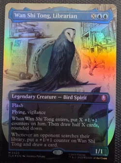 Wan Shi Tong Librarian Mythic Borderless FOIL NM - Magic MTG TLA #0320 - Image 1