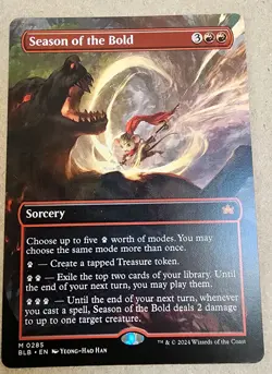 Season of the bold - #285 Extended Art - Bloomburrow - Mtg - Image 1