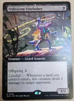 Iridescent Vinelasher - #359 Regular Extended Art - Bloomburrow BLB - MTG - Image 1