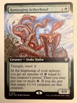 x1 Rampaging Aetherhood - Extended Art R MTG Commander: Aetherdrift M/NM, Englis - Image 1