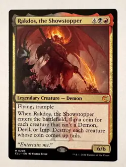 Rakdos, the Showstopper 0205 - Ravnica: Clue Edition - MTG - NM - Regular Mythic - Image 1