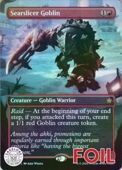 MTG Searslicer Goblin (Borderless) (332) | NM Foil | Foundations {FDN} - Image 1