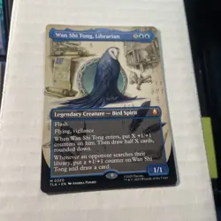 Wan Shi Tong, Librarian (Borderless) #320 (NM) TLA Magic MTG Mythic Borderless - Image 1