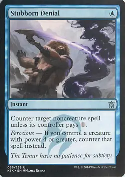 Khans of Tarkir #56 Stubborn Denial - Image 1