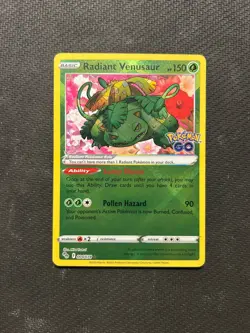 Pokemon TCG Radiant Venusaur 004/078! NM Condition! See Description! - Image 1