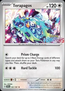 Terapagos 161/191 SV08 Surging Sparks Horizons Holo Pokemon TCG NM - Image 1