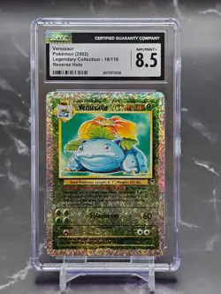 2002 Pokemon Venusaur Reverse Holo 18/110 Legendary Collection CGC 8.5 - Image 1