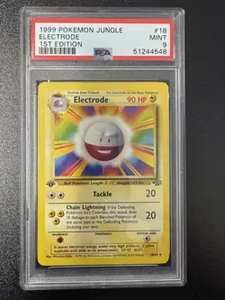 1999 Pokemon Jungle Electrode #18 1ST Edition PSA 9 - Image 1