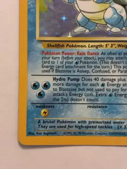 Pokemon TCG Blastoise Holo Rare Base Set 2/102 - Image 3