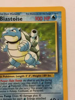 Pokemon TCG Blastoise Holo Rare Base Set 2/102 - Image 5