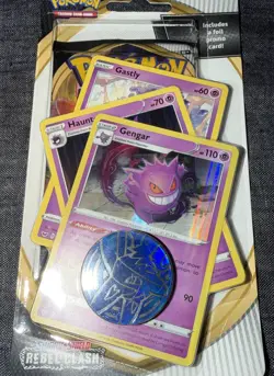 Pokemon TCG Sword & Shield Rebel Clash Blister Pack Gengar - New, Sealed / MINT - Image 3