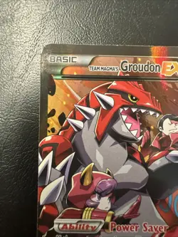 Pokemon TCG Full Art Ultra Rare Holo Groudon Ex Team Magmas 2015 NM D - Image 2