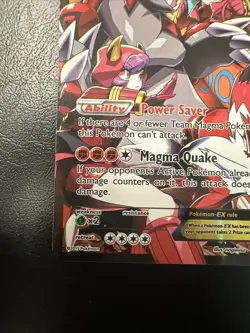 Pokemon TCG Full Art Ultra Rare Holo Groudon Ex Team Magmas 2015 NM D - Image 4