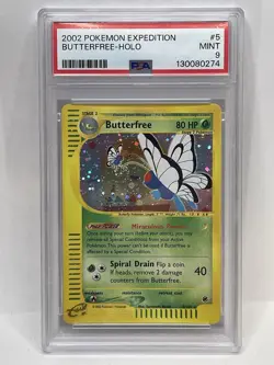 Butterfree Expedition Base Set Holo 5/165 Pokemon TCG PSA 9 MINT - Image 1