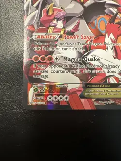 Pokemon TCG Full Art Ultra Rare Holo Groudon Ex Team Magmas 2015 NM B - Image 4