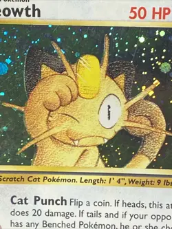 Meowth 10/53 Pokemon TCG Wotc Game Boy Stamped Black Star Promo Vintage Holo - Image 2