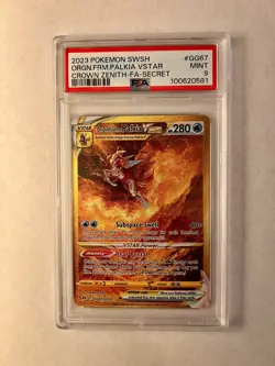 Crown Zenith Palkia VSTAR Origin Forme GG67/GG70 PSA 9 Pokemon TCG - Image 1