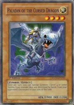 Paladin of the Cursed Dragon - SDZW-EN003 - Common - 1st Edition - Lightly Playe - Image 1
