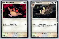 Hoothoot/Noctowl - Cosmos Holo - Ursaluna ex Box Promo Pokemon Card NM - Image 1