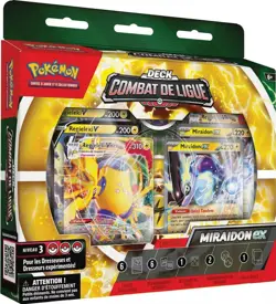 Pokemon TCG League Battle Miraidon Ex French Box, Deck 60 Cards - Image 1