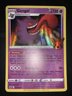 Pokemon Card Gengar Holo Chilling Reign Eng English Trick Or Trade 057/198 - Image 1