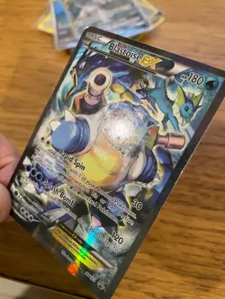 PLAYED! Blastoise EX (XY122) Red & Blue Collection Promo Standard Pokemon Card! - Image 4