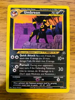 Umbreon (32/75) Rare Neo Discovery Set Pokemon Card! FREE P&P! - Image 2