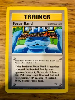 Focus Band (86/111) Rare Neo Genesis Set Pokemon Card! FREE P&P! - Image 1