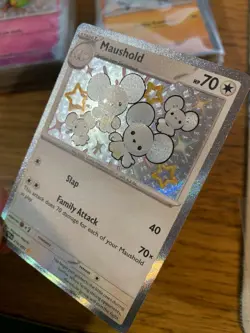 NM! Maushold (210/091) Paldean Fates Baby Shiny Rare Pokemon Card! FREE P&P! - Image 4