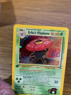 1st Edition Erika's Vileplume (5/132) Holo Gym Heroes Pokemon Card! FREE P&P! - Image 4