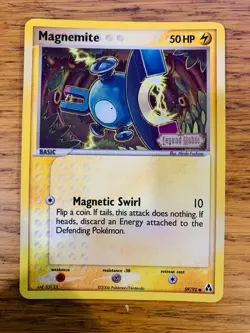 NEAR MINT! Magnemite (59/92) Stamped Reverse Holo EX Legend Maker Pokemon Card! - Image 1