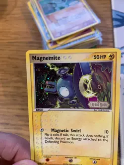 NEAR MINT! Magnemite (59/92) Stamped Reverse Holo EX Legend Maker Pokemon Card! - Image 3